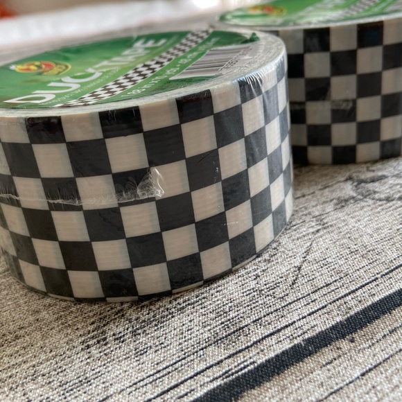 NWT. 🏁 Duct tape checkers 10 yard roll.  New unopened package. - Picture 4 of 8